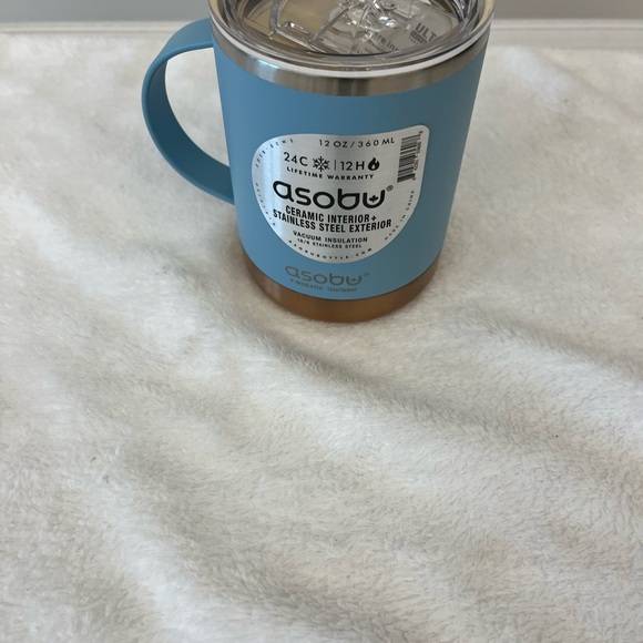 Asobu 12 oz Vacuum Insulated Ultimate Coffee Mug Baby Blue - Picture 9 of 9